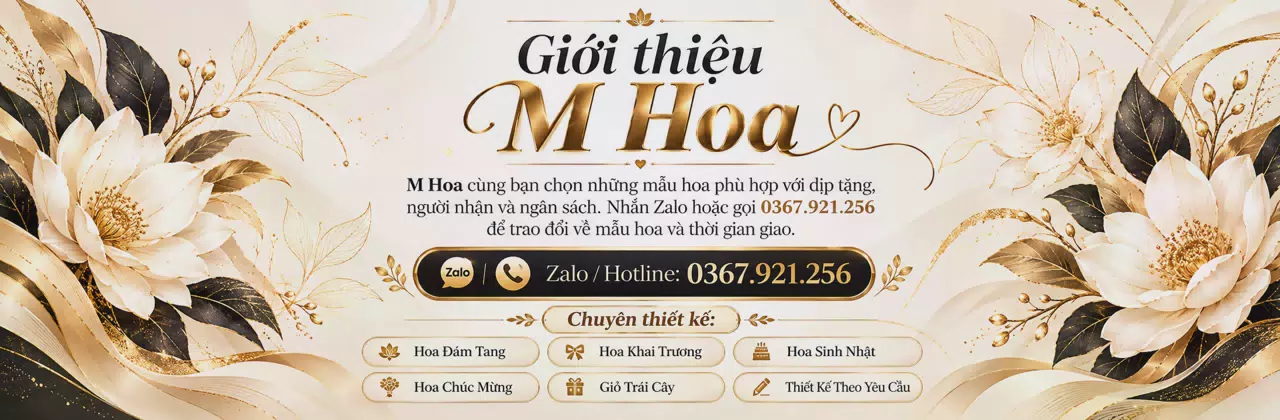 Ảnh bìa Shop hoa tươi Xã Nghĩa Thành Hồ Chí Minh - Từ lời nhắn đến món hoa vừa ý